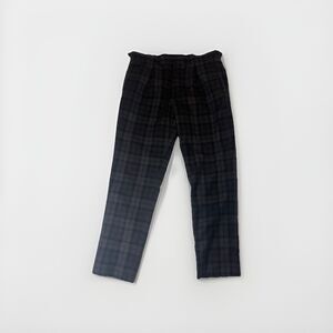 Brooks Brothers Milano Fit Wool Plaid Dress Pants – Men’s 35x29 – Gray/Black